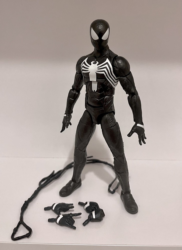 Marvel Legends Spider-Man 2 Black Suit Symbiote Peter Parker Gamerverse Figure