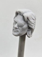 3d Printed Snake Plissken v2 Head 1:12 scale 6″ Classified Legend SCALE