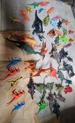 Big Variety Lot Of 50+ Dinosaurs Multiple Sizes From Miniature To Small 1”-5”