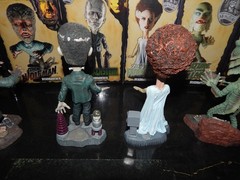 UNIVERSAL MONSTERS BOBBLEHEADS COMPLETE SET 7 NECA 2006 CREATURE PHANTOM MUMMY +