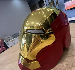 Iron Man Gold Mask Cosplay AUTOKING MK5 1:1 Helmet Wearable Voice-control US