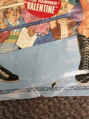 WWF LJN Dream Team Poster Beefcake/Valentine Titan Sports Vintage 1985