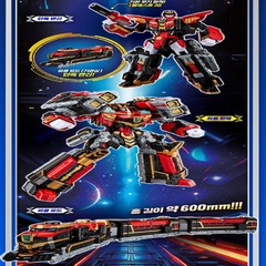 Metal Cardbot S Blast Train Red Transforming Robot Train toy -Fast EMS Shipping