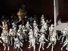 HUGE Star Wars Clone Wars Army Lot 100+ Figures Clone Troopers Commanders Droids