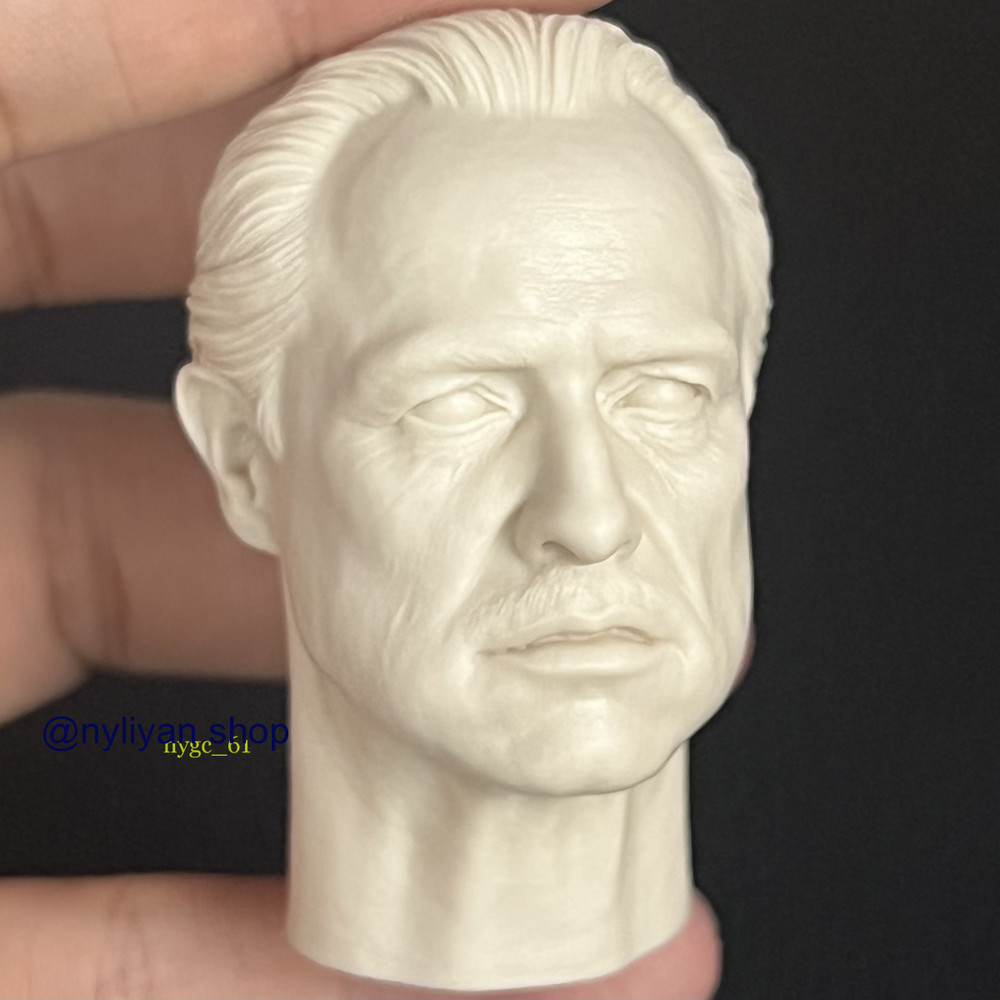 1/6 Male Godfather Marlon Brando Head Sculpt For 12″ Action Figure Doll Body Toy