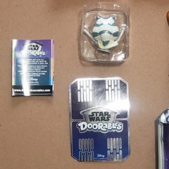 11 New STAR WARS Disney DOORABLES MINIFIGURES & Loose HYPER PEEK + Clip-On LOT
