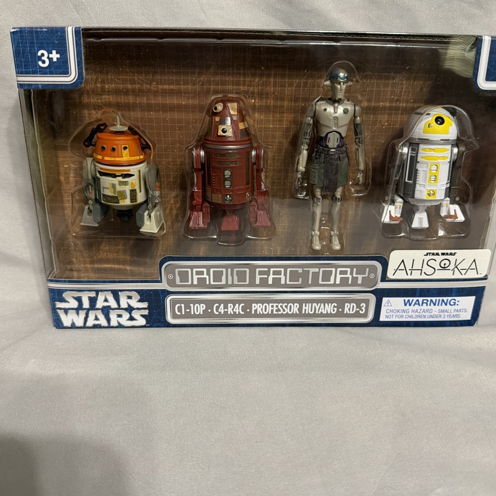 Disney Star Wars Droid Factory AHSOKA 3.75″ Figures C1-10P C4-R4C RD-3 Huyang