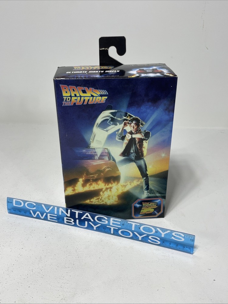 NECA Ultimate Marty Mcfly Back To The Future 1985 Skateboard Guitar Camcorder