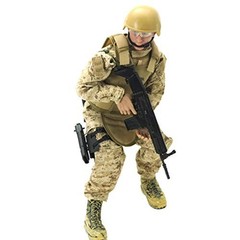 12″ Realistic Soldier Action Figure Model Set with Weapons & Accessories – Milit