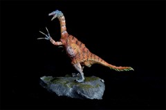 1/35 Tyrannosaurus Rex VS Therizinosaurus Dinosaur Model Animal GK Decor Figure