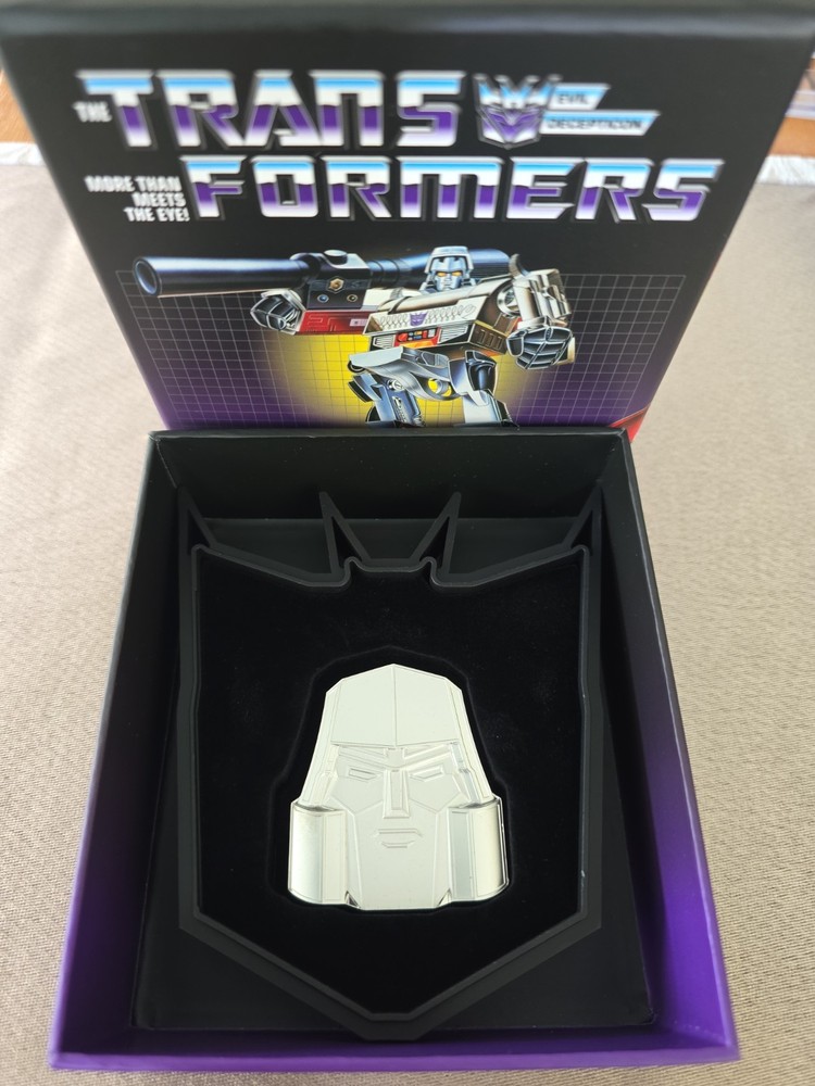 Transformers 40th Anniversary 3 Oz Silver Megatron