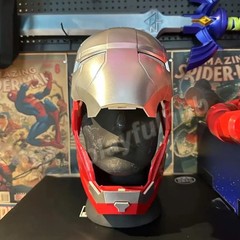 Iron Man Helmet Mk5 Electric Touch Control Helmet 1/1 Cosplay Led Eyes Mask
