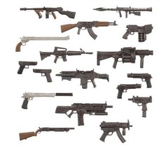 US! McFarlane Toys Munitions Pack Weapons Guns For 7″ Figure DC Deluxe Accessory
