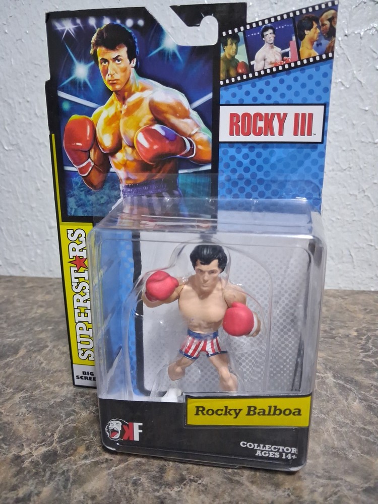 ROCKY BALBOA Rocky III Big Screen Superstars USA TRUNKS RARE VARIANT MOSC NEW T5