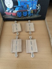 Authentic Wooden Thomas Train 4 Pieces MM Track Adapters!