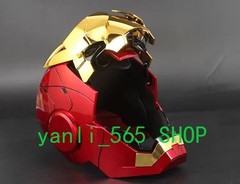 Iron Man Gold MK5 Helmet Electronic Voice Activated Open&Close Mask Autoking New