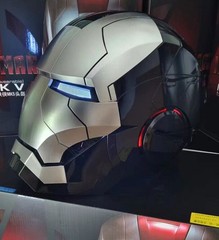 AUTOKING 1:1 Wearable JARVIS Voice Control Cosplay Iron Man MK5 Helmet Mask Gift