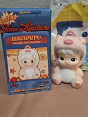 Popmart Hacipupu Rolling Time Machine Piggy Traveler Figure Confirmed Blind Box