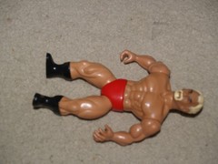 1985 AWA All Star Wrestlers Remco 4 figure lot – mis-matched head & bodies