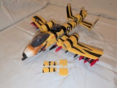 GI Joe 1988 Tiger Force Tiger Rat Jet 100% Complete Inc. Replacmnt Gunner Canopy