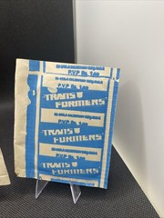 3 Transformers G1 Vintage Sachet Bag Stickers Book Spanish Panini Red & Blue