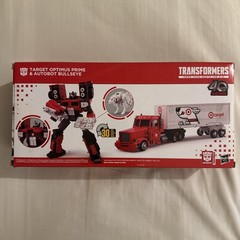 TRANSFORMERS TARGET OPTIMUS PRIME & AUTOBOT BULLSEYE 40th ANNIVERSARY BRAND NEW