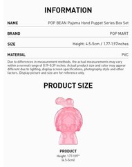Authentic Pop Mart Pop Bean Pajama Party Hand Puppets Laububu Molly New Sealed