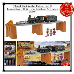 Plarail Back to the Future Part 3 Locomotive 131 & Time Machine Set Japan NEW