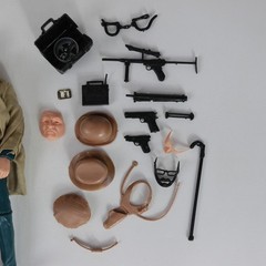 VTG Mike Hazard Double Agent Action Figure Louis Marx 2090, Used, Incomplete
