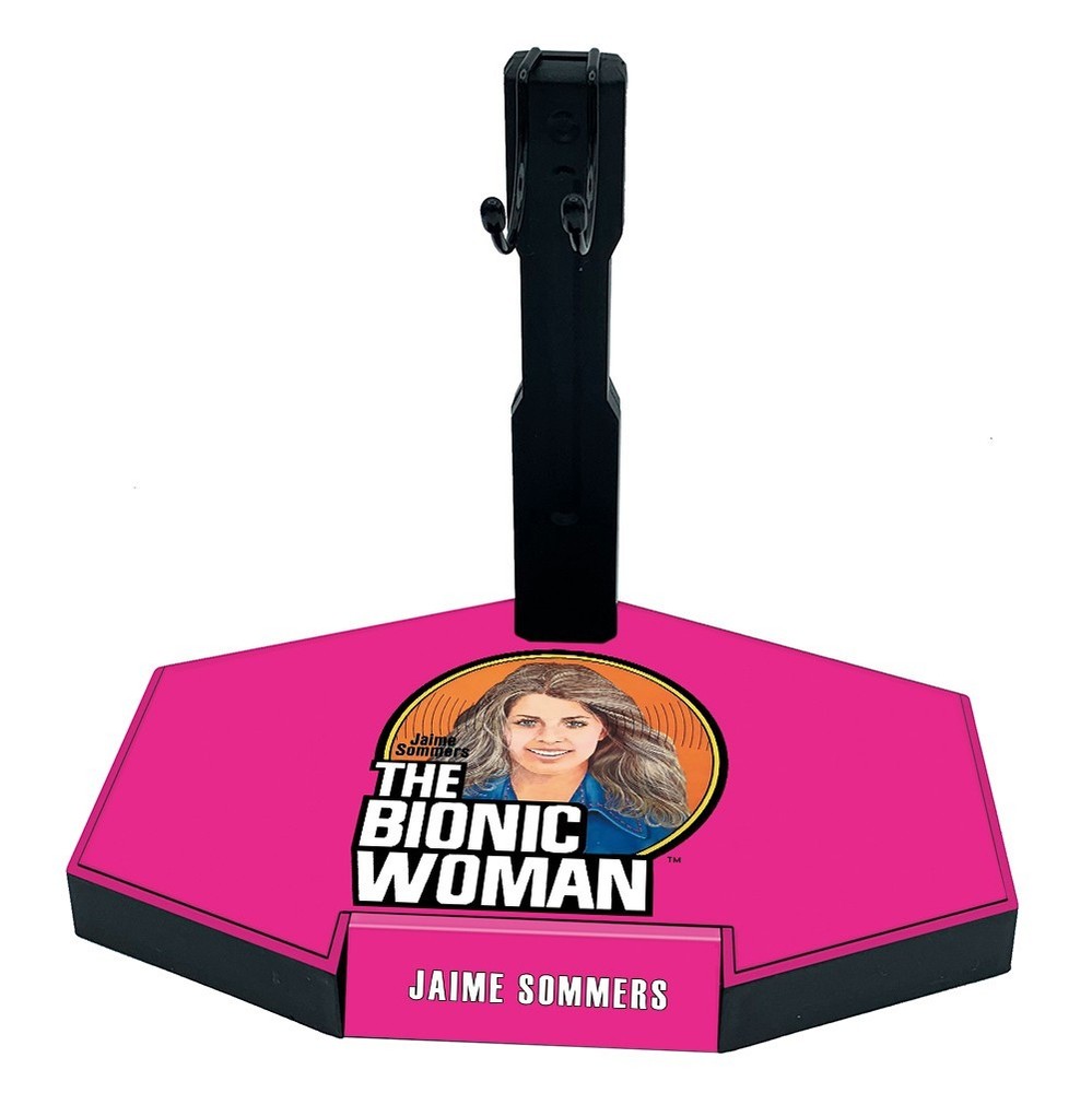 1/6 Action Figure Display Stand Fit for The Bionic Woman FEMBOT Jaime Sommers