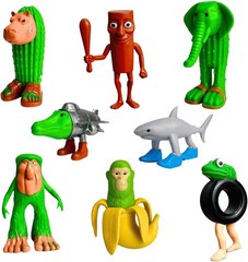 8PCS Italian Brainrot Tralalero Tralala Action Figure Set, Tung Tung Sahur &More