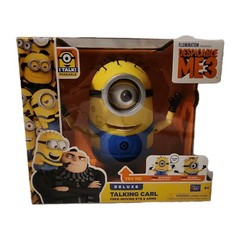 Rare Despicable Me3 Deluxe Talking Minion Carl Toy Moving Eyes & Arms 25+sayings