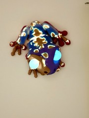 Frog from the Dead 3D printed Figurine articulates, hidden magnet, Glows