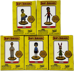 Bob’s Burgers Set Of 5 Tina Louise Gene Linda Bob 4″ Figures Culturefly NEW NIB