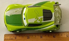 Disney Pixar Chase Racelott VITOLINE #24 Pull Back & Go Car Diecast 1:43. 48