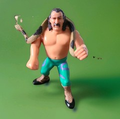 WWF Hasbro Jake “The Snake” Roberts Action Figure 1991 1990 Complete W/ Damien