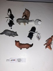 Mojo Lot Of Domestic & Wild Animals 2 in black cat, black bear, snowy owl, rabbi