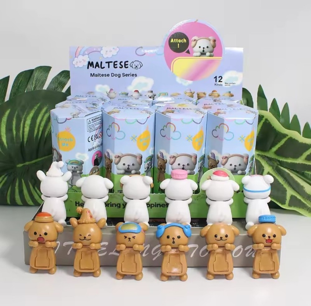 Maltese PupSnap Blind Box – Funism Random Attach Mini US Free Shipping