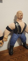 Vintage The Undertaker and Stone Cold 1998 Jakks WWE Bone Crunchin Buddies