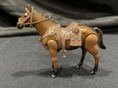 Vintage Kenner Butch Cassidy 3 3/4” Figure And Horse “Buff” (complete tack)