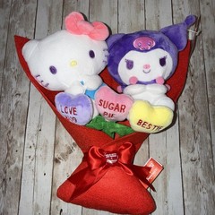 Valentine’s Day HELLO KITTY & KUROMI Plush Bouquet Sweethearts 2026 NEW