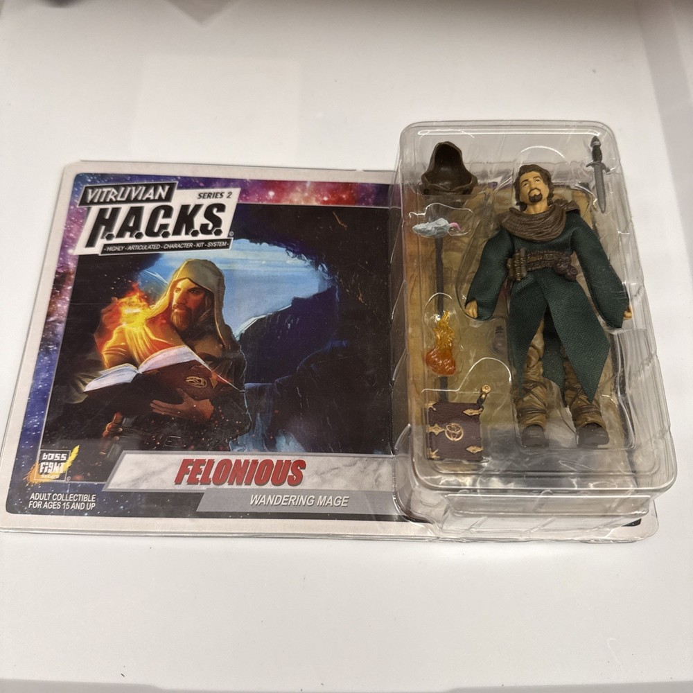 Vitruvian HACKS Boss Fight Studios Felonious Wandering Mage figure New