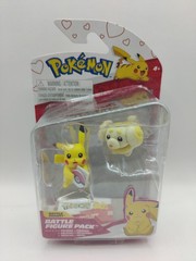 Pokemon Battle Figure Pack Ready Pikachu and Fidough Valentine’s Day New
