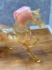 1985 She-Ra Princess Of Power Crystal Swift Wind Clear Pink Horse MOTU READ