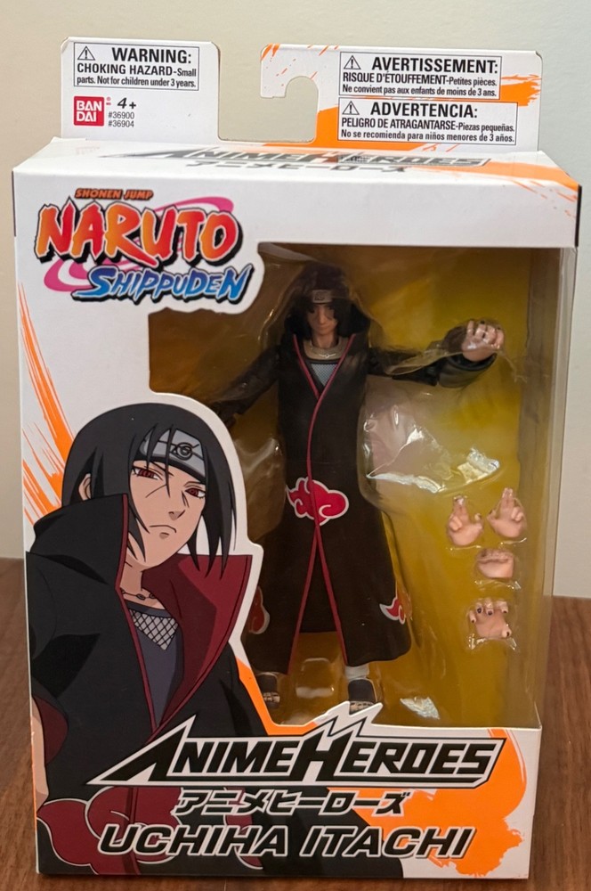 Bandai Anime Heroes Naruto Shippuden Itachi Uchiha Action Figure New Dmg Box