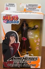 Bandai Anime Heroes Naruto Shippuden Itachi Uchiha Action Figure New Dmg Box