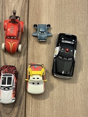 Lot Of 7 Disney Pixar Cars Mattel Mixed Lot Sheriff Royce Revsley Dinoco Cruz