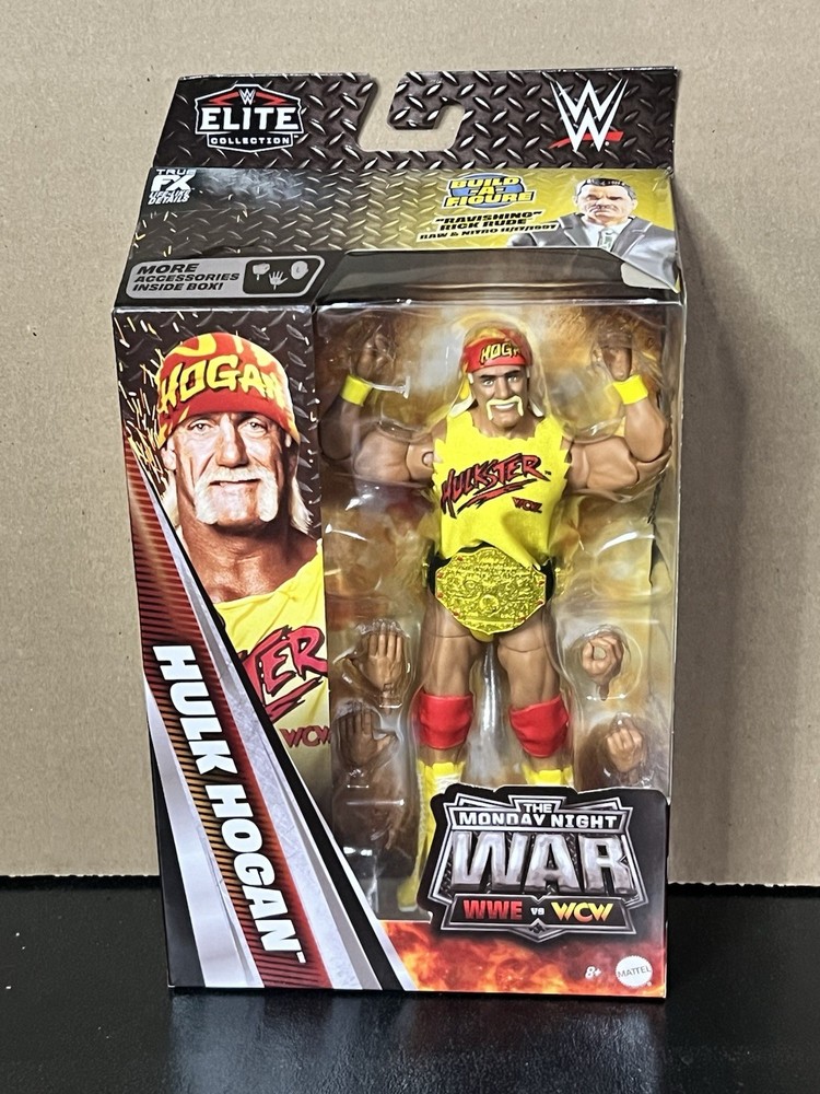 WWE Elite Monday Night War Series 11 Hulk Hogan Wrestling Action Figure w/ BAF