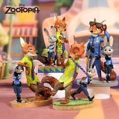 Enesco Disney Zootopia Judy Nick Figurine Tabletop Decoration Interactive