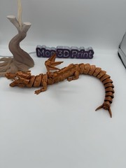 3D Printed Mechanical Dragon 18in Articulated Collectable Toy Gift -Silk Copper